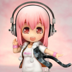 「本日処分出品」SUPER SONICO ヘッドフォンフィギュア NEW Nendoroid 436 Super Sonico Figure Working Set THE